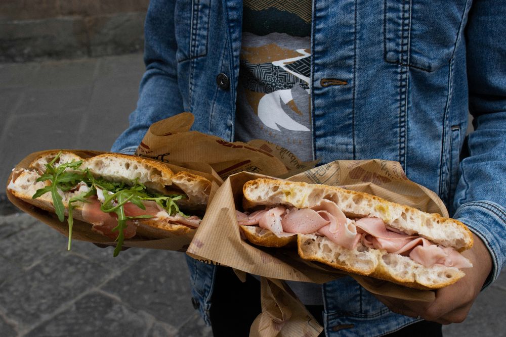 Two sandwiches 25 Best Places to Eat in Florence in A Guide for Foodies