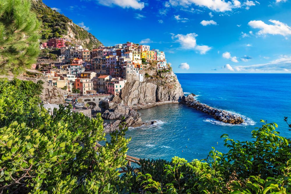 A landscape image of Cinque Terre, one of the best travel destinations in Italy