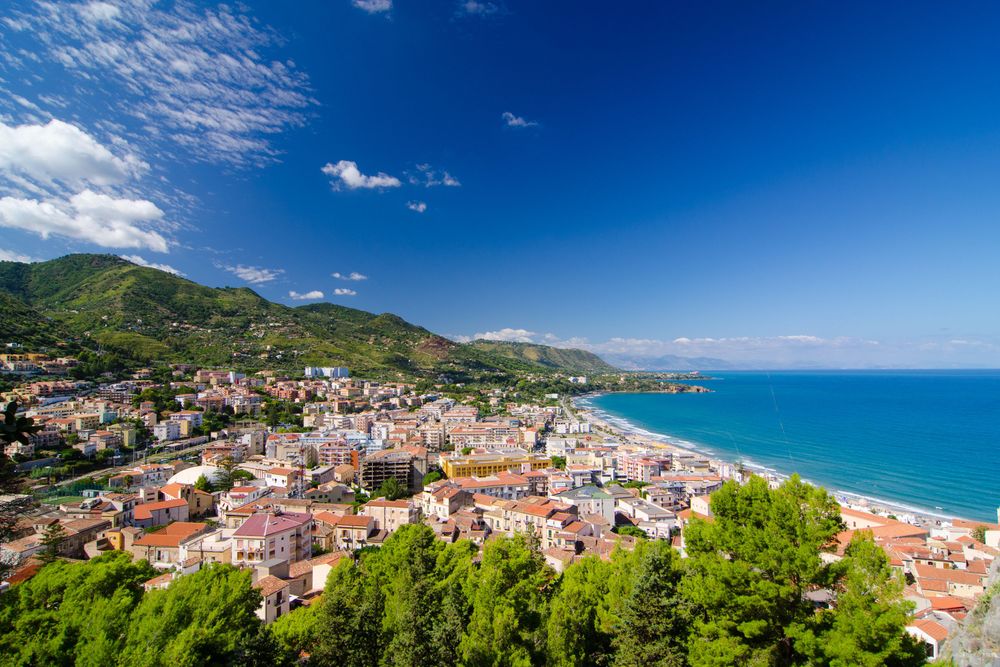 Ariel view of Cefalu, Sicily, one of the best travel destinations in Italy