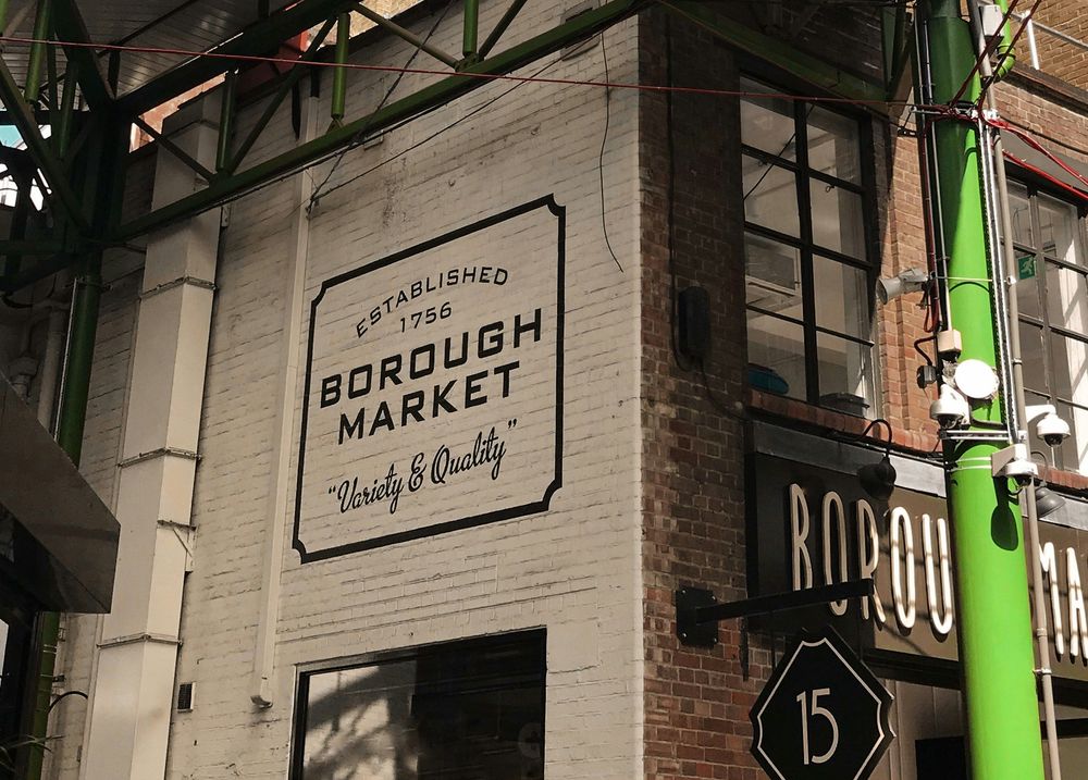 Borough Market in London, one of The 10 Best Cheap Restaurants in London