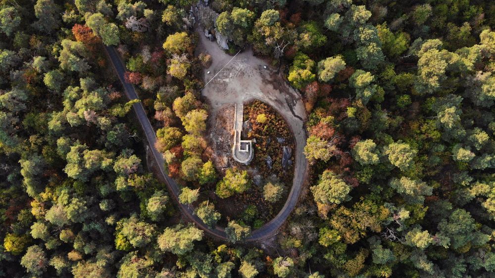 Fontainebleau, Frankreich eines der Top-Ziele zum Klettern in Europa