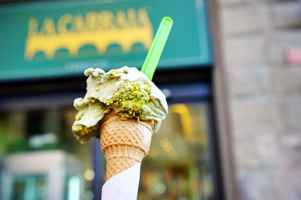 Ice cream in the Gelateria La Carraia one of the Best Places to Eat in Florence