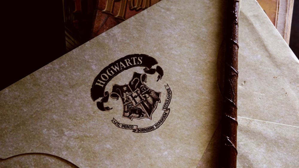 Hogwarts letter in the Harry Potter Studios