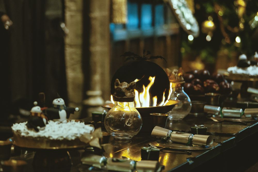 Table at the Harry Potter Studios 