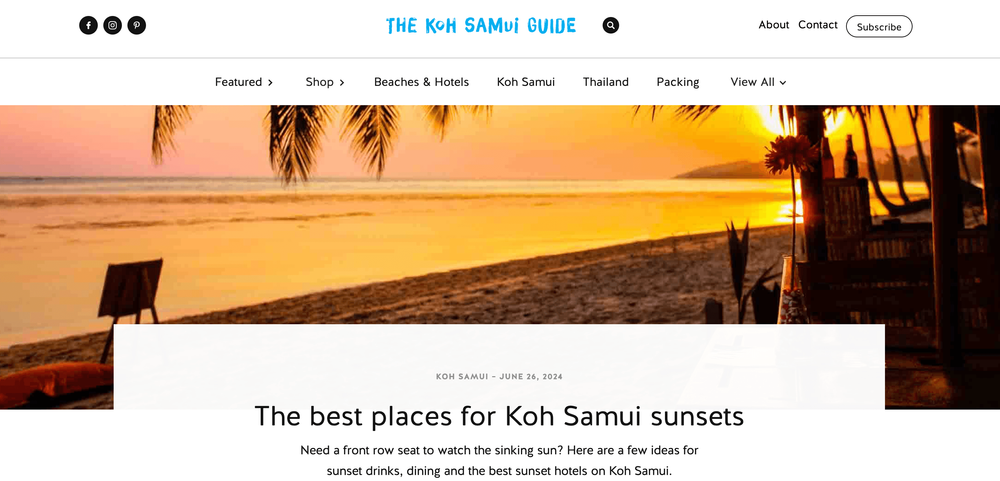 The Koh Samui Guide  Thailand Travel Blogs