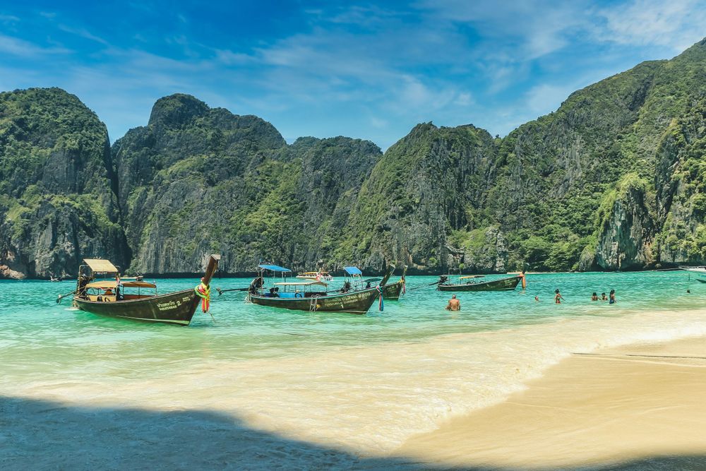 Landscape of the Phi Phi Islands representing the Best Transport Options in Thailand