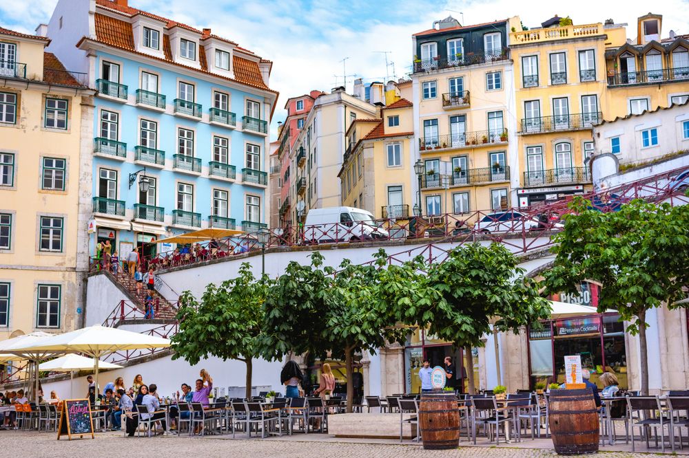 A square in Lisbon, Portugal in The Best Digital Nomad Destinations in 2025
