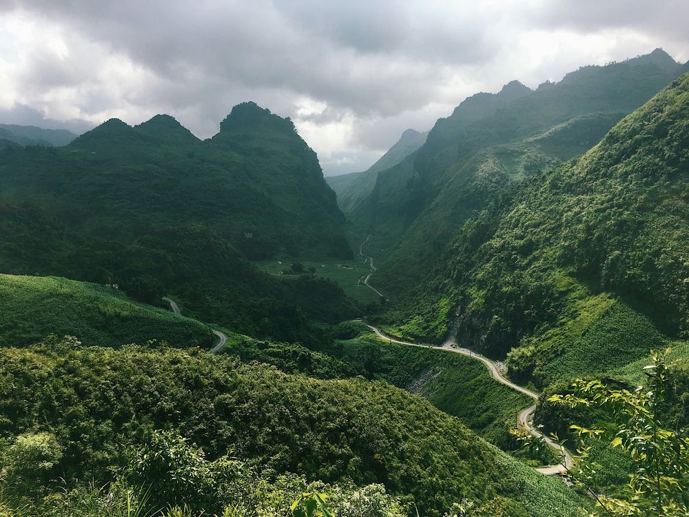 Mountains in Ha Giang representing the Best Transportation in Vietnam