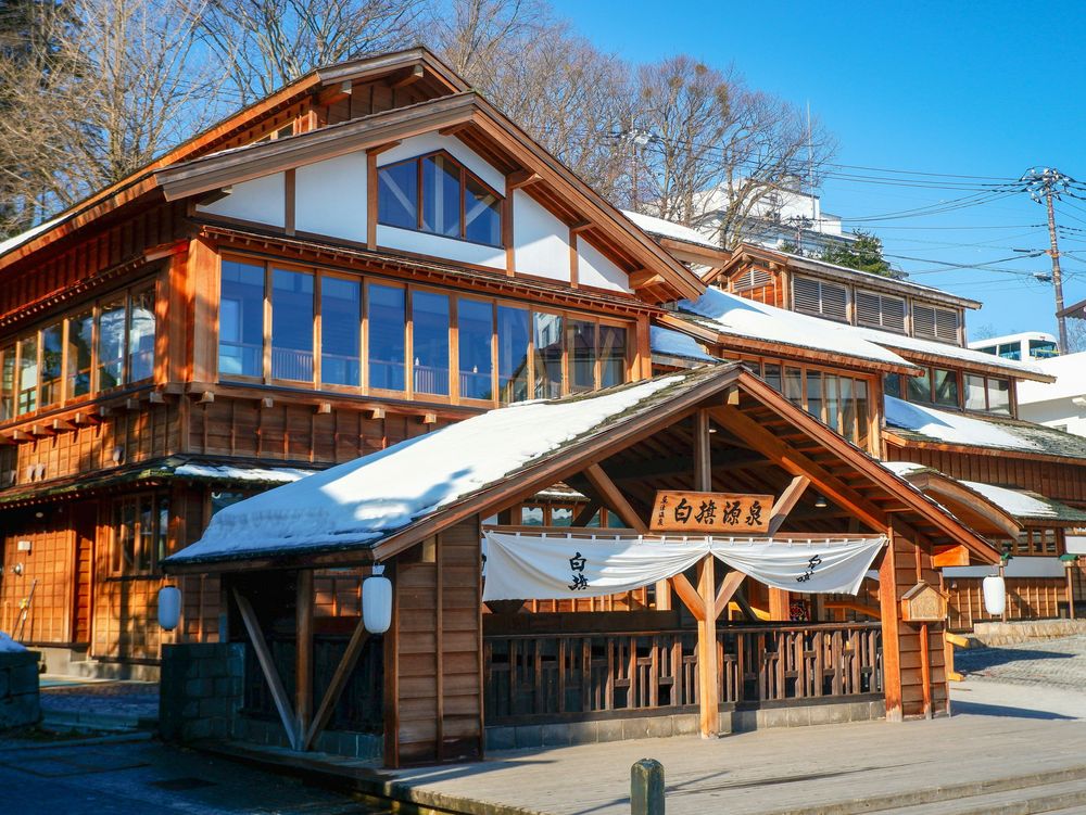 The facade of an Onsen in the Things to Know About Japan