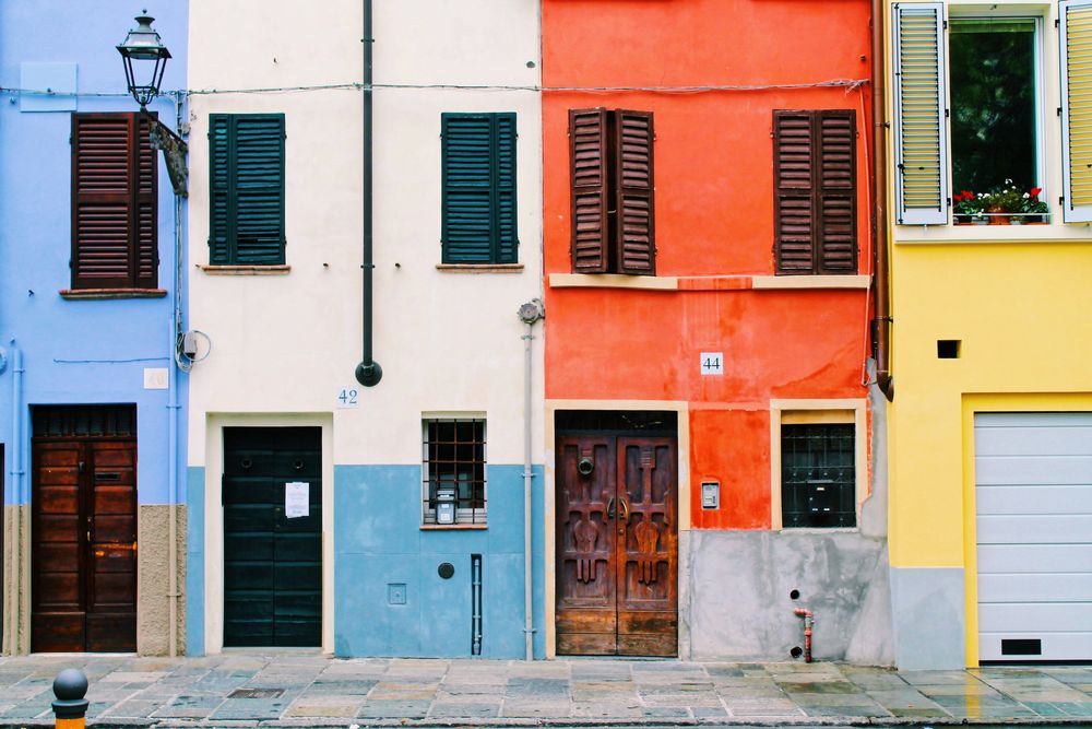 Colourful houses in Parma as One of The Best Cities in Northern Italy