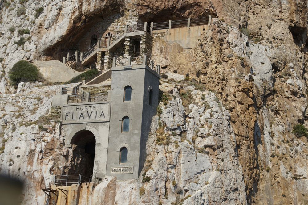 Porto Flavia monument in the Italy's Hidden Gems