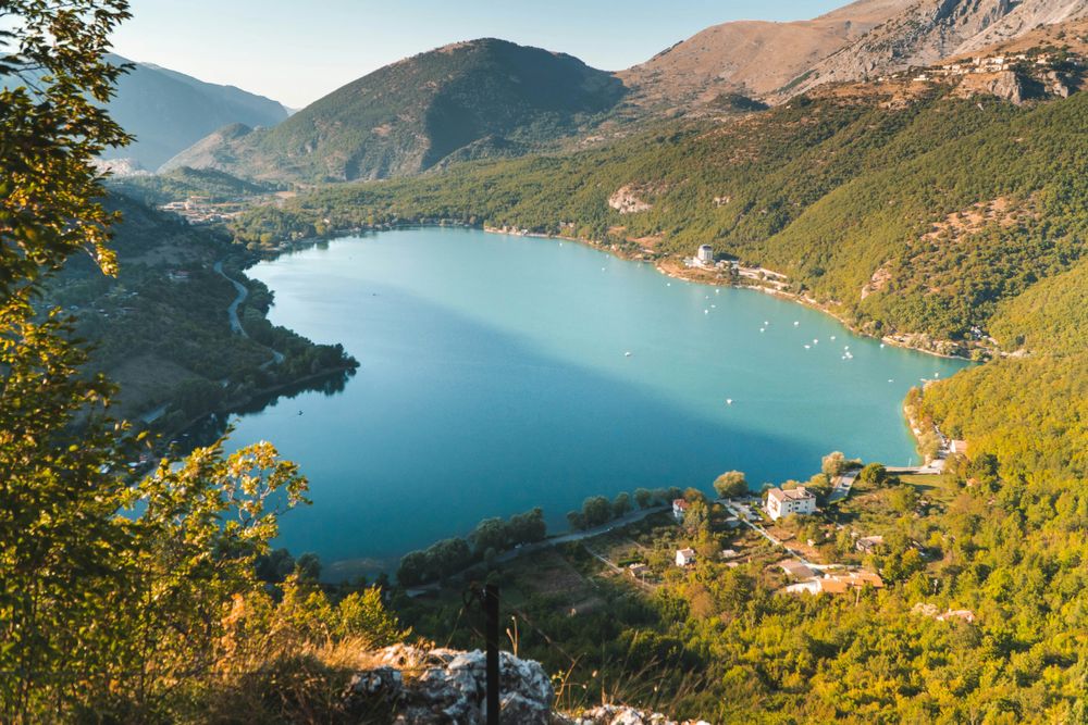 Lake in Scanno in the Italy's Hidden Gems