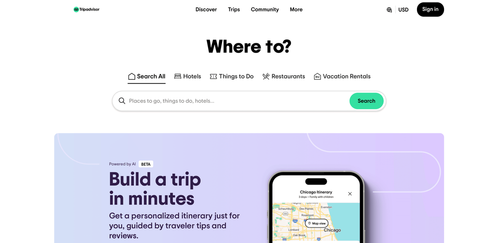 Tripadvisor, Top 10 Best Travel Apps to Consider in 2024