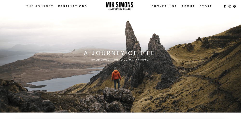 Mik Simons in The 40 Best Travel Blogs to Follow in 2025