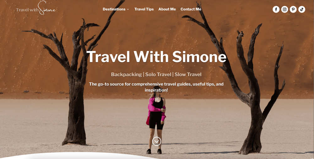 Travel with Simone in The 40 Best Travel Blogs to Follow in 2025