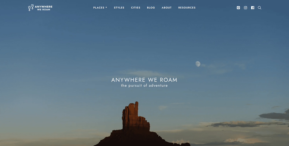Anywhere we Roam in The 40 Best Travel Blogs to Follow in 2025