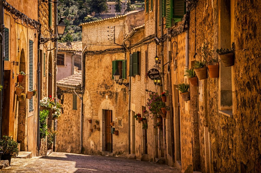 Street in Valldemossa in the Best Places to Stay in Maiorca