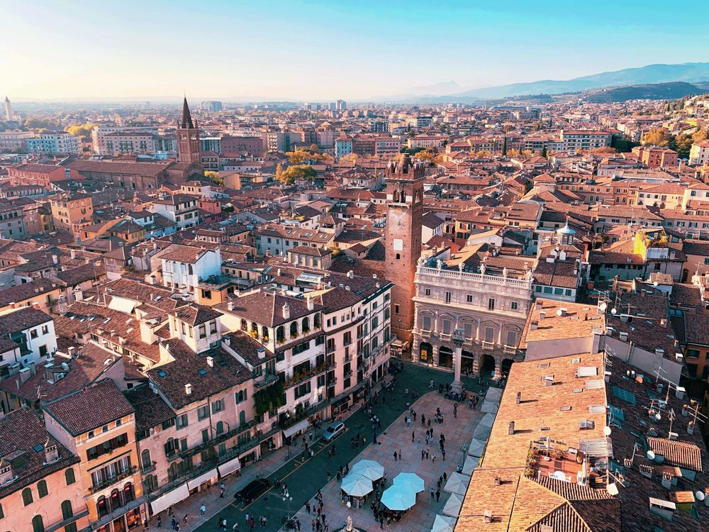 Aerial view of Verona in The Best Cities in Northern Italy