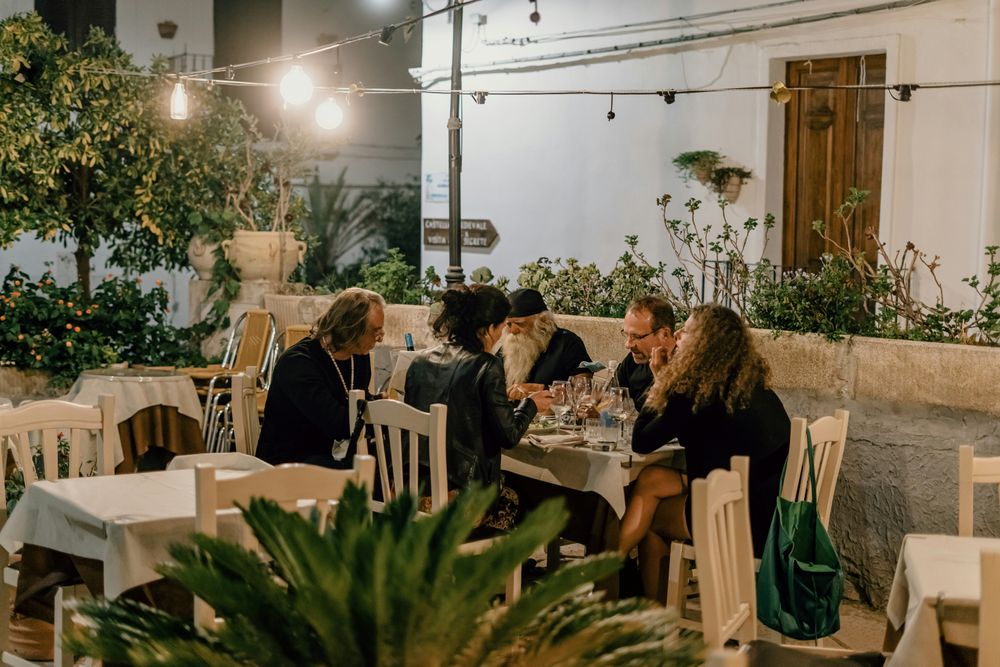 People eating outside in Vieste in Things to Know Before Traveling to Puglia