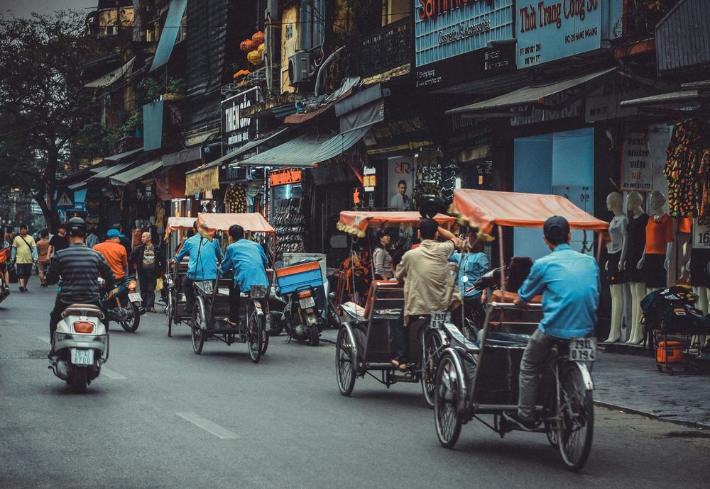 A busy street in Vietnam representing Vietnam Travel Blogs