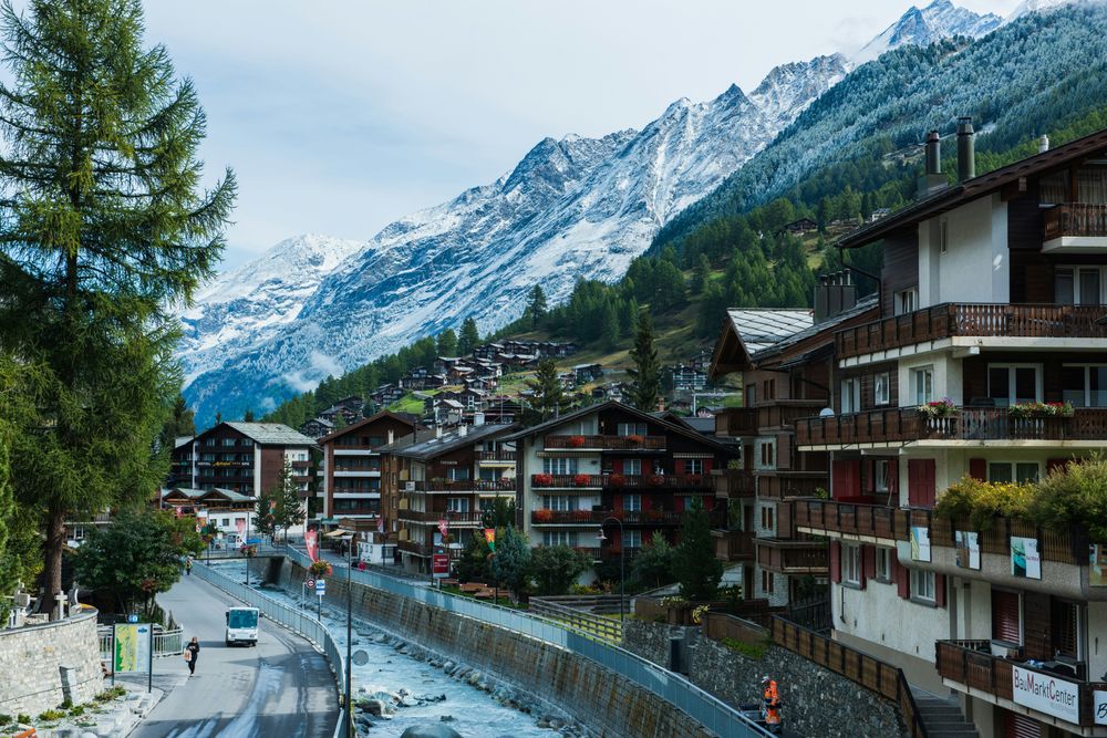 Zermatt in The Swiss Alps, Switzerland a good option for a Road Trip in Europe