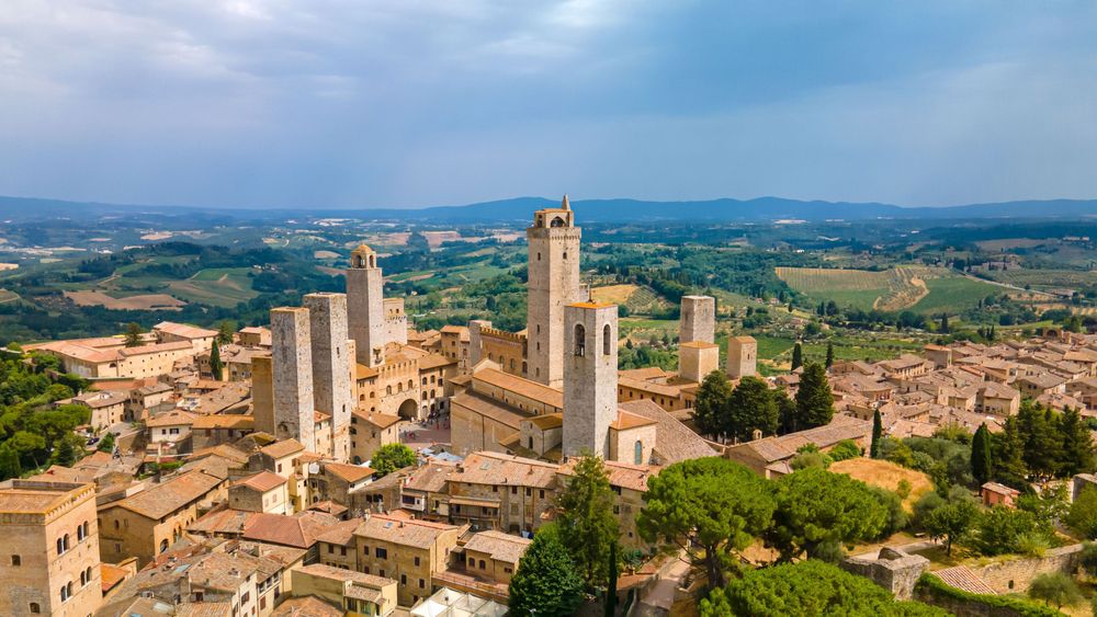 Aerial view of San Gimignano,  on How to Spend One Week in Tuscany