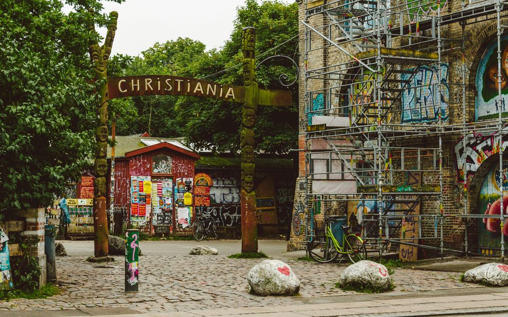 Christiania in Denmark, a place close to Copenhagen, one of the best solo travel destinations
