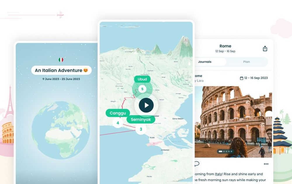 Travel Reels as part of Stippl, a great travel app with Travel AI features