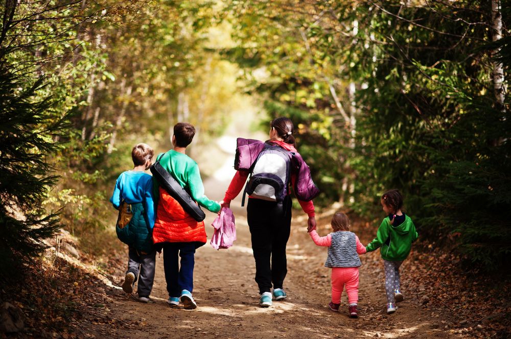 Family Travel Budget, a family hiking