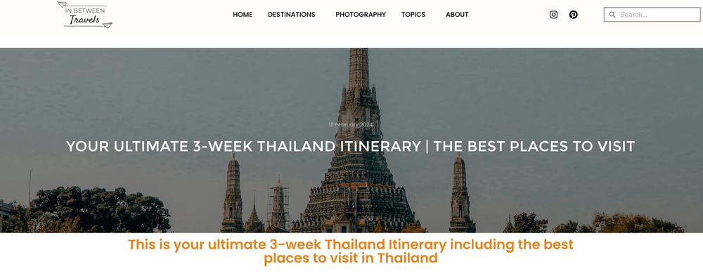  In Between Travels Thailand Travel Blogs