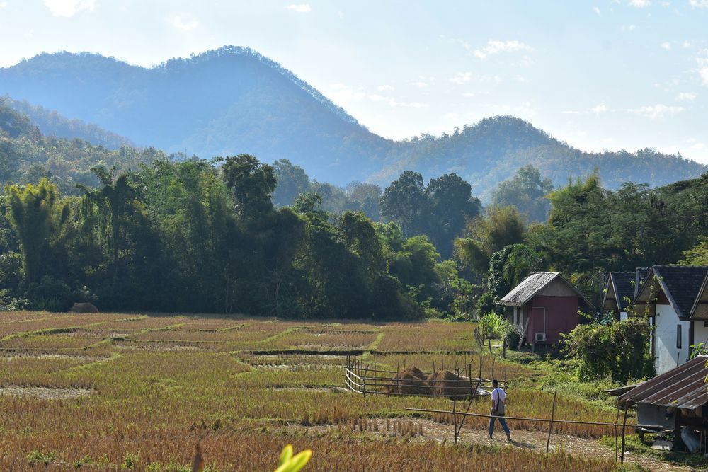 A landscape in Pai representing the Best Transport Options in Thailand