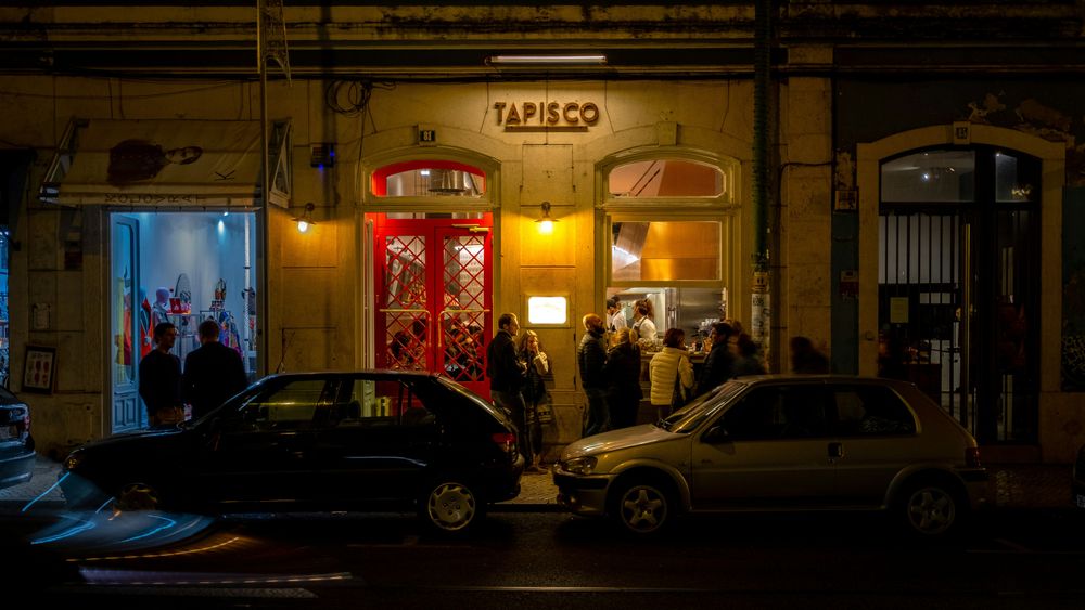 A bar in Lisbon,  one of the best solo travel destinations