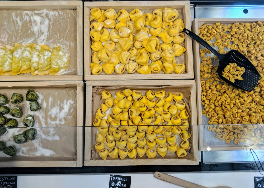 Different types of pasta in Bologna, one of the 10 Must-Visit Foodie Destinations Around the World