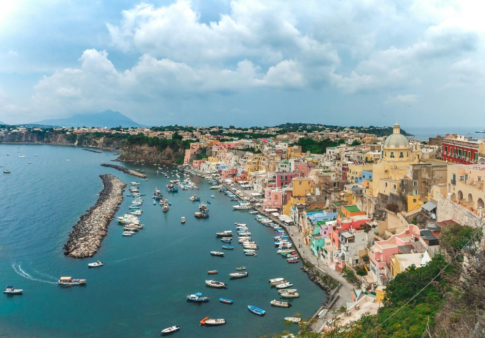 Procida aerial view in the Italy's Hidden Gems