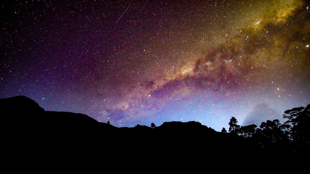 Tasmania sky in the Overland Track Australia, one of the best hiking trails