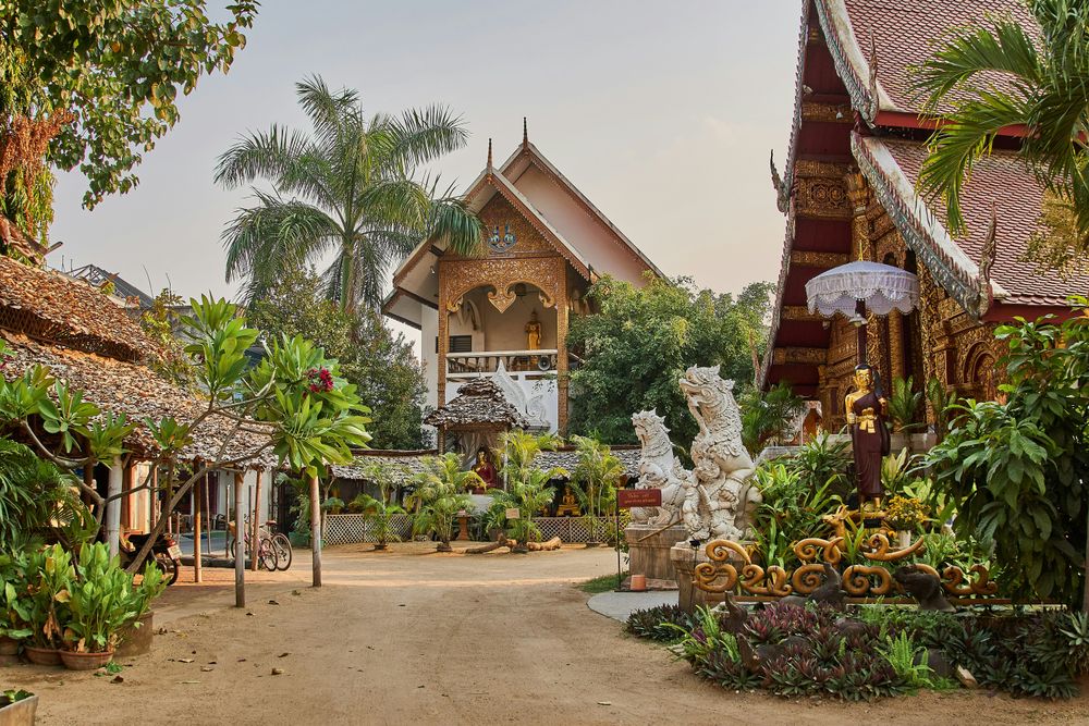 A temple in Chiang Mai representing the Best Transport Options in Thailand