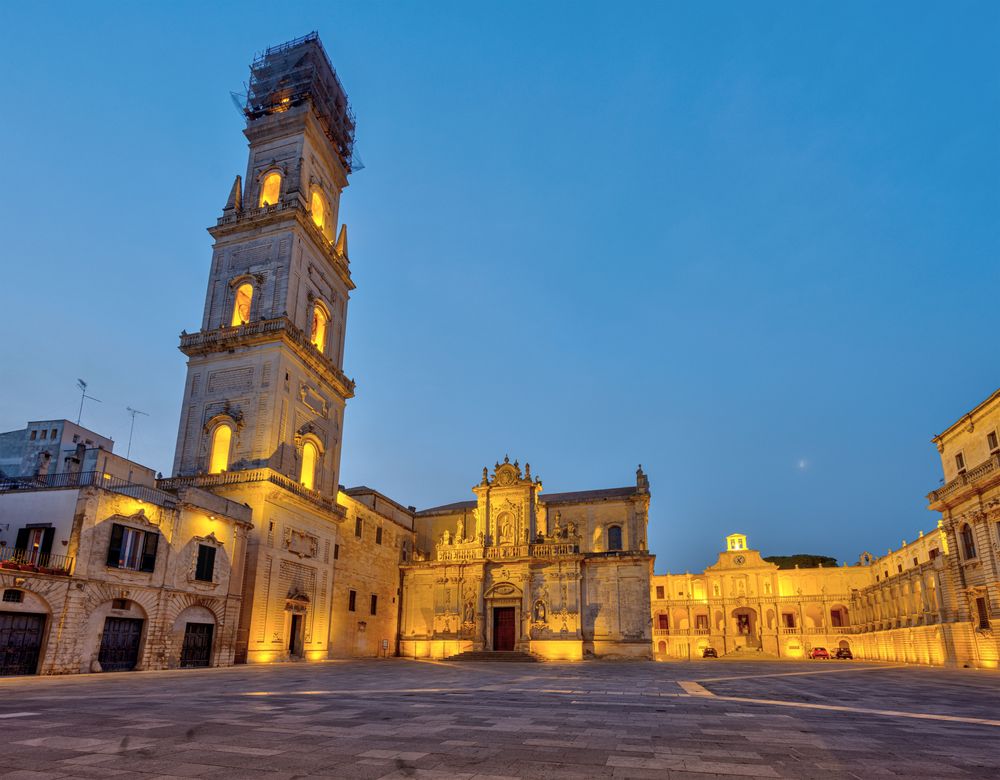 A piazza in Lecce in The Best Puglia Itinerary