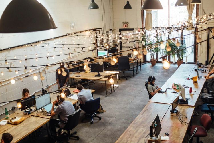 A co-working space in What Are The Best Digital Nomad Destinations in 2025?